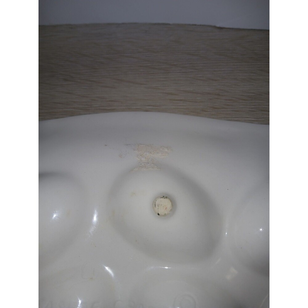 Treasure Craft Chicken Shaped Serving Platter Deviled Eggs Easter USA Vintage - Picture 13 of 13